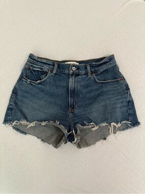 Abercrombie & Fitch The Mom Short Mid Rise Curve Love Jeans Shorts Size 29/8